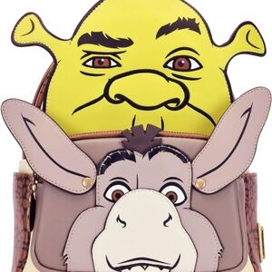Loungefly DreamWorks Shrek & Donkey  RARE NWT